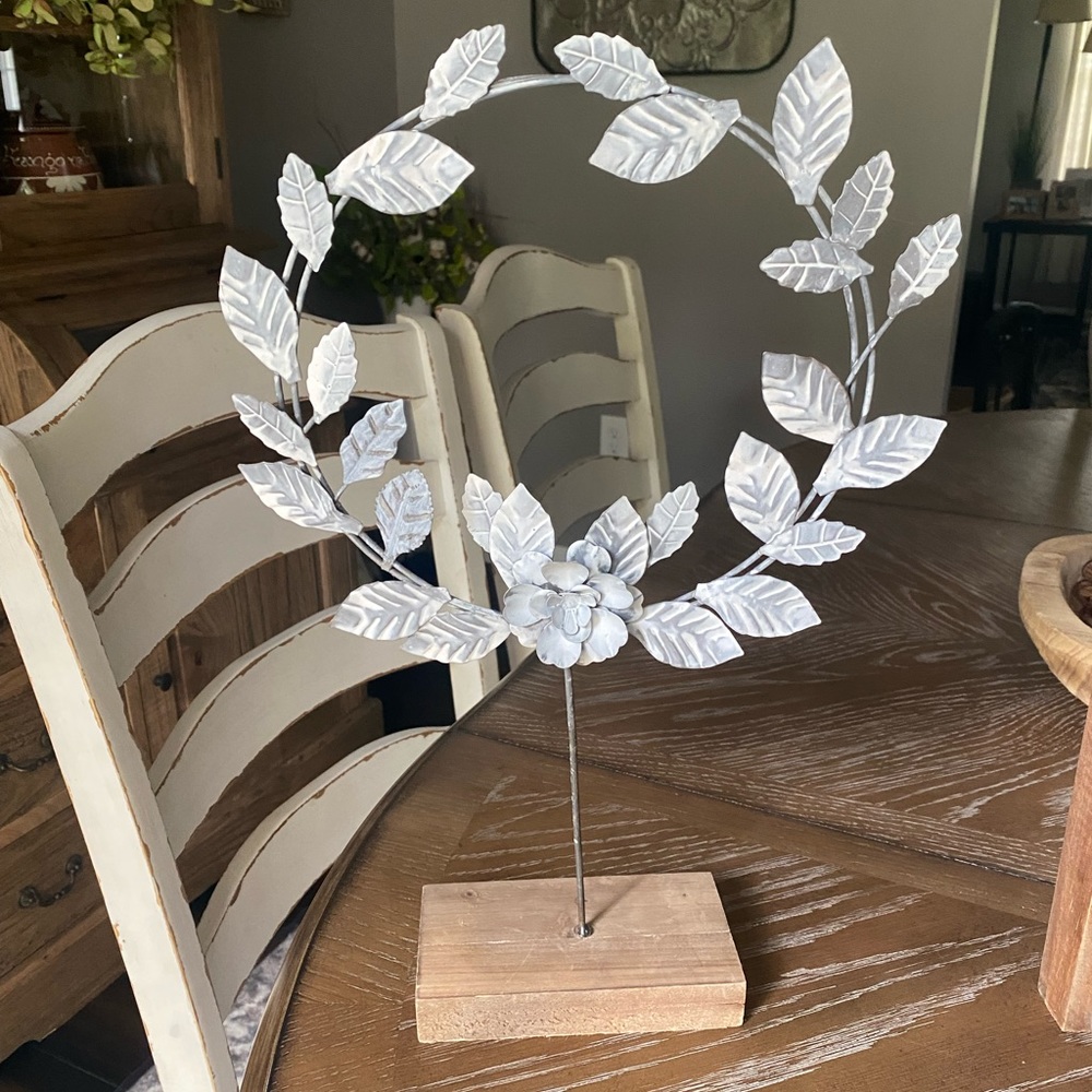 Metal Floral Wreath